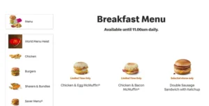 Breakfast Menu